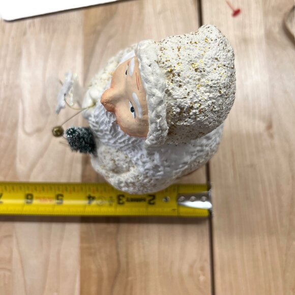 Department 56 Father Frost Figurine With Stars Tree Ivory Gold Glitter - Picture 11 of 11